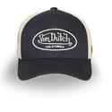 von-dutch-lof-b31-black-and-beige-adjustable-trucker-hat