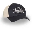 von-dutch-lof-b31-black-and-beige-adjustable-trucker-hat