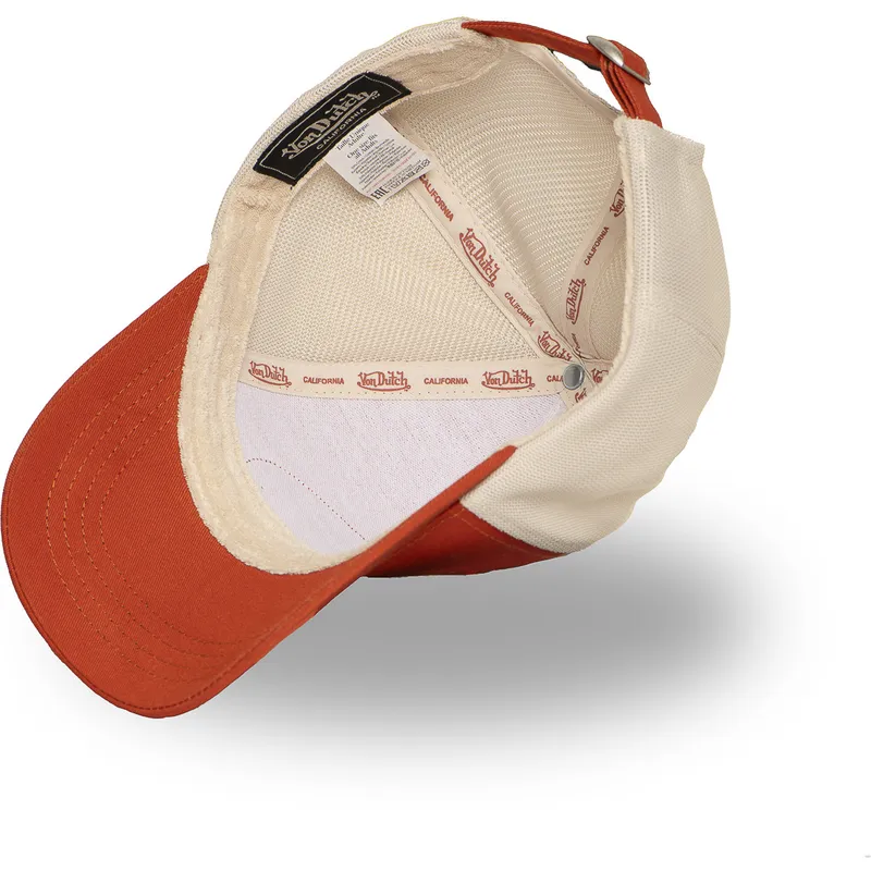 trucker-cap-orange-und-beige-verstellbar-lof-b33-von-von-dutch