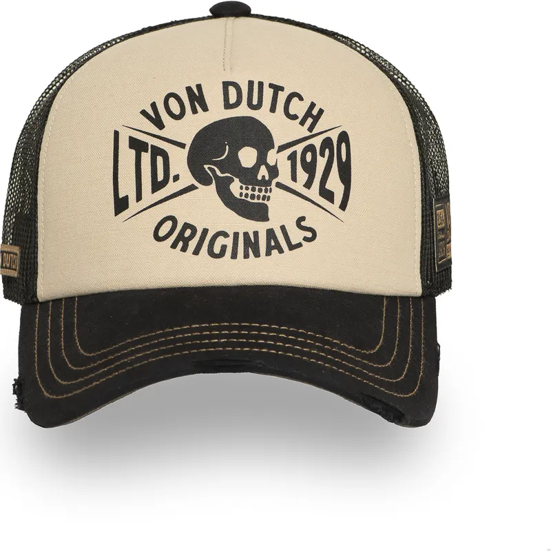 epci-curbata-bej-snapback-crew28-de-von-dutch