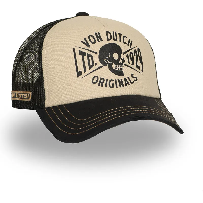 epci-curbata-bej-snapback-crew28-de-von-dutch