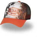 cap-curbata-orange-snapback-de-von-dutch