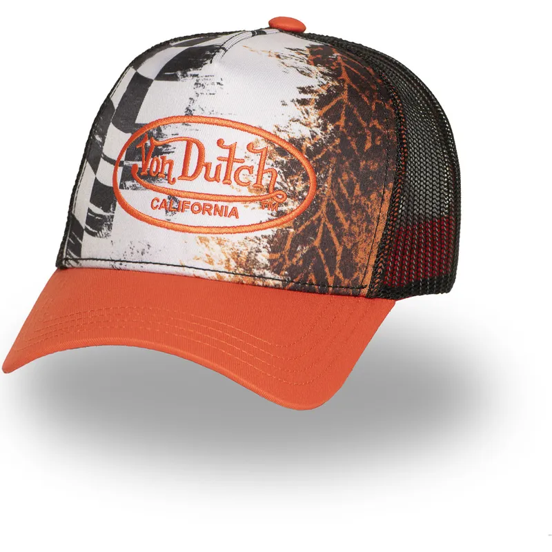 cap-curbata-orange-snapback-de-von-dutch