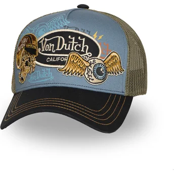 Cap curbată multicolor snapback de Von Dutch