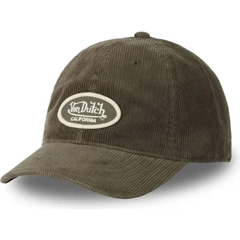 Von Dutch Curved Brim LOG07 Green Adjustable Cap