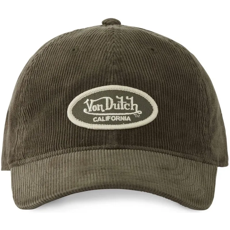 cappellino-visiera-curva-verde-regolabile-log07-di-von-dutch