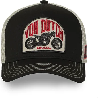 Czarna i biała czapka trucker SEM03 od Von Dutch