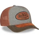 gra-och-brun-trucker-keps-shield01-fran-von-dutch