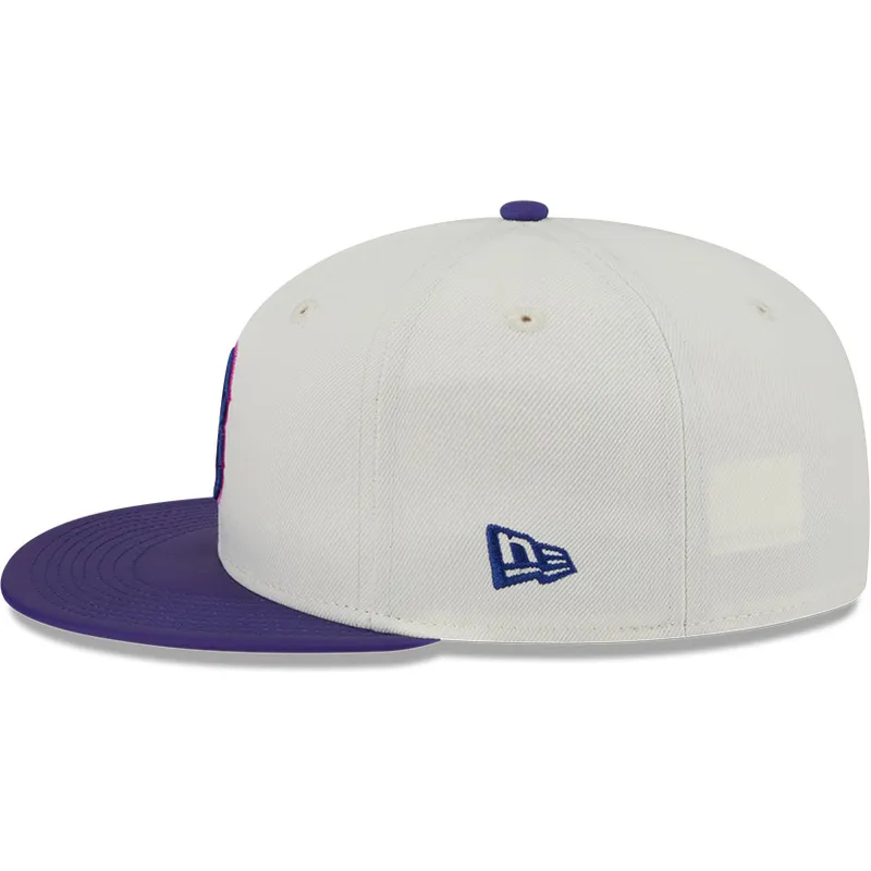 cappello-piatto-beige-e-viola-aderente-59fifty-clr-dvlp-di-boston-red-sox-mlb-di-new-era