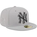 casquette-plate-grise-ajustee-59fifty-cracked-new-york-yankees-mlb-new-era