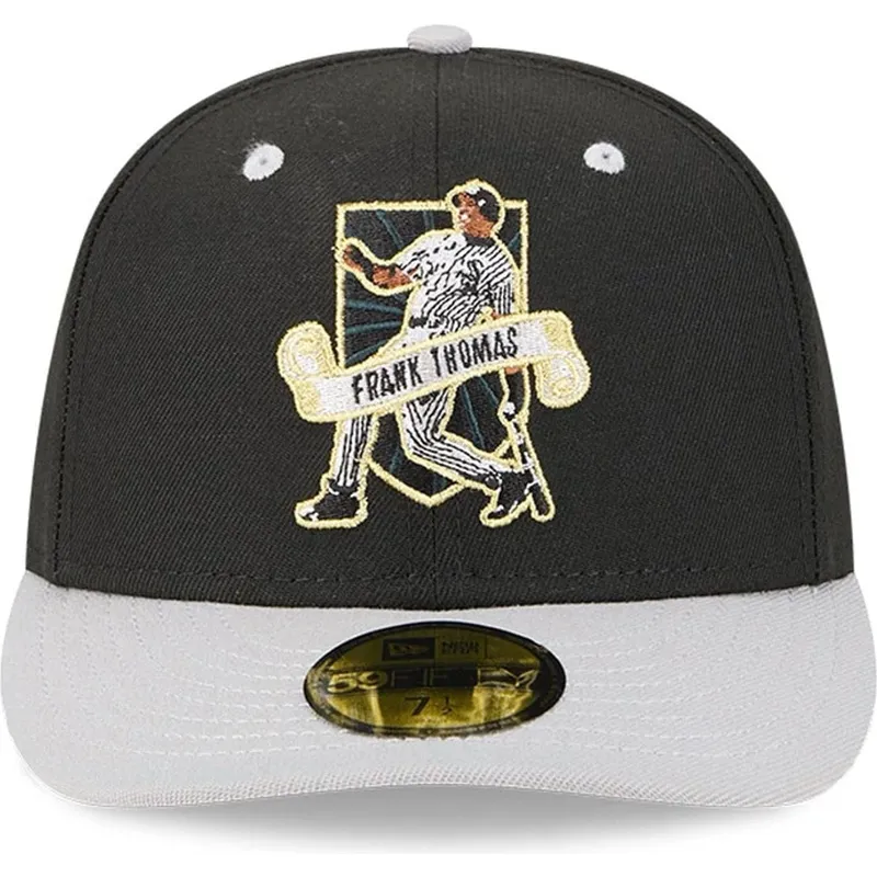 schwarz-graue-gebogene-kappe-59fifty-player-frank-thomas-chicago-white-sox-mlb-von-new-era