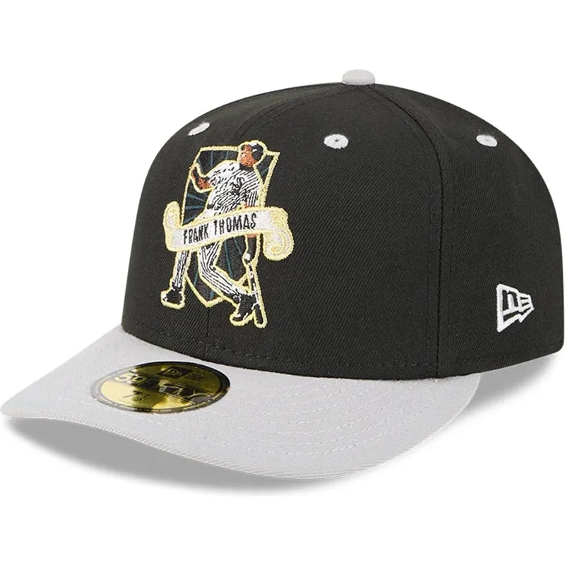 schwarz-graue-gebogene-kappe-59fifty-player-frank-thomas-chicago-white-sox-mlb-von-new-era