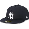 casquette-plate-bleue-marine-ajustee-59fifty-retro-crown-a-frame-easy-new-york-yankees-mlb-new-era