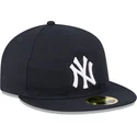 casquette-plate-bleue-marine-ajustee-59fifty-retro-crown-a-frame-easy-new-york-yankees-mlb-new-era