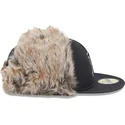 casquette-plate-noire-ajustee-59fifty-winter-dog-ear-boston-red-sox-mlb-new-era