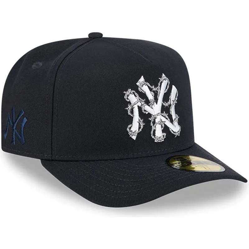 epci-curbata-bleumarin-fitted-59fifty-a-frame-wired-de-new-york-yankees-mlb-de-new-era