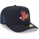 casquette-courbee-bleue-marine-ajustee-59fifty-a-frame-cartoon-boston-red-sox-mlb-new-era