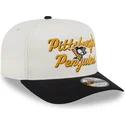 beige-och-svart-kurvad-keps-snapback-9fifty-a-frame-chainstitch-pittsburgh-penguins-nhl-fran-new-era