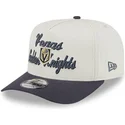cappellino-snapback-beige-e-grigio-9fifty-a-frame-chainstitch-dei-vegas-golden-knights-nhl-di-new-era