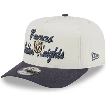 Cap curbată beige snapback 9FIFTY A Frame Chainstitch de Vegas Golden Knights NHL de New Era