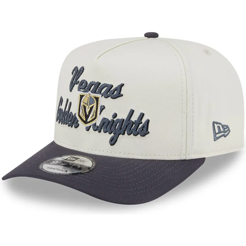 beige-graue-snapback-kappe-9fifty-a-frame-chainstitch-der-vegas-golden-knights-nhl-von-new-era