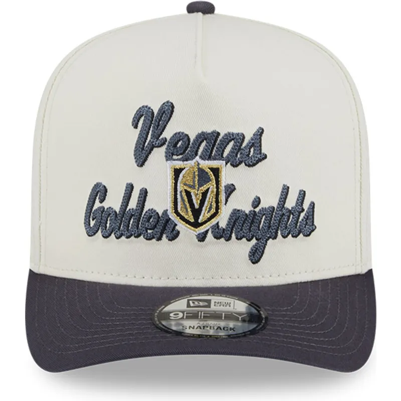epci-curbata-bej-snapback-9fifty-a-frame-chainstitch-de-vegas-golden-knights-nhl-de-new-era