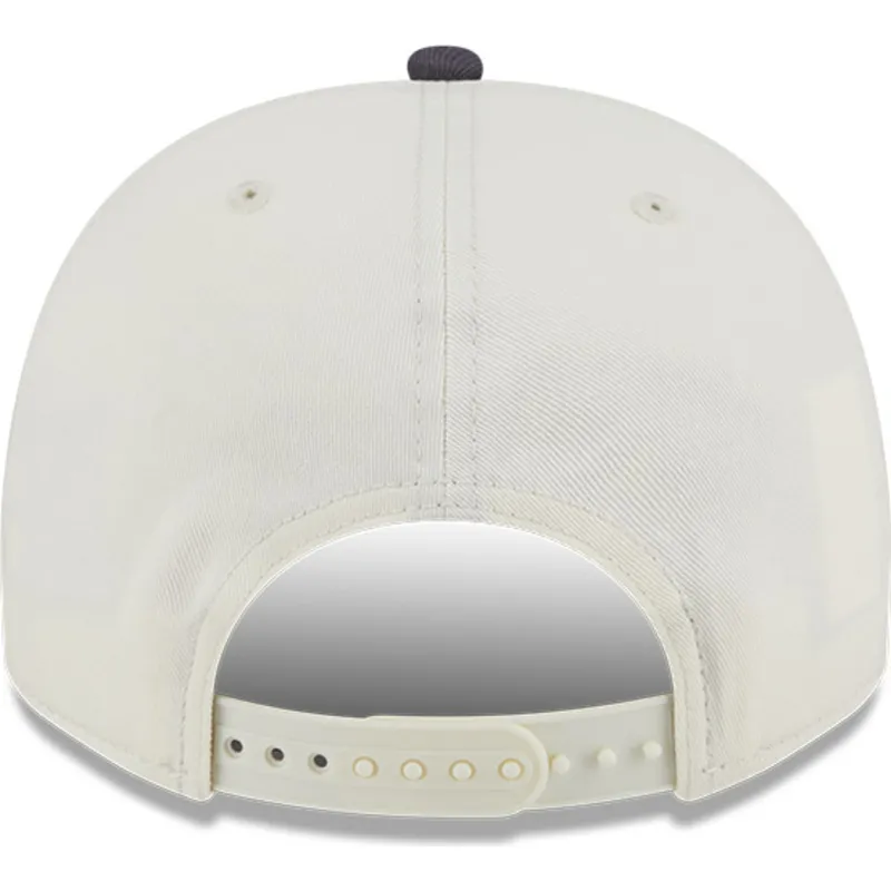 cappellino-snapback-beige-e-grigio-9fifty-a-frame-chainstitch-dei-vegas-golden-knights-nhl-di-new-era