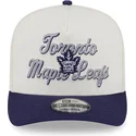 epci-curbata-bej-snapback-9fifty-a-frame-chainstitch-de-toronto-maple-leafs-nhl-de-new-era