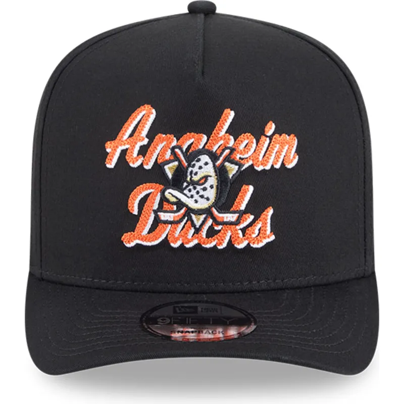 cappellino-nero-snapback-9fifty-a-frame-chainstitch-anaheim-ducks-nhl-di-new-era