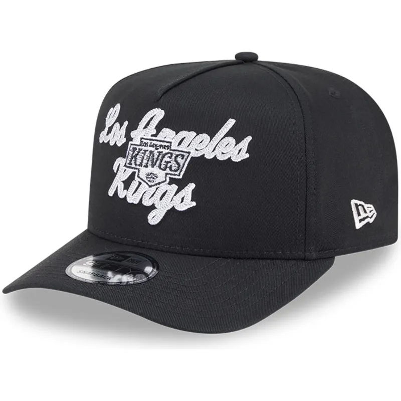 epci-curbata-negru-snapback-9fifty-a-frame-chainstitch-de-los-angeles-kings-nhl-de-new-era