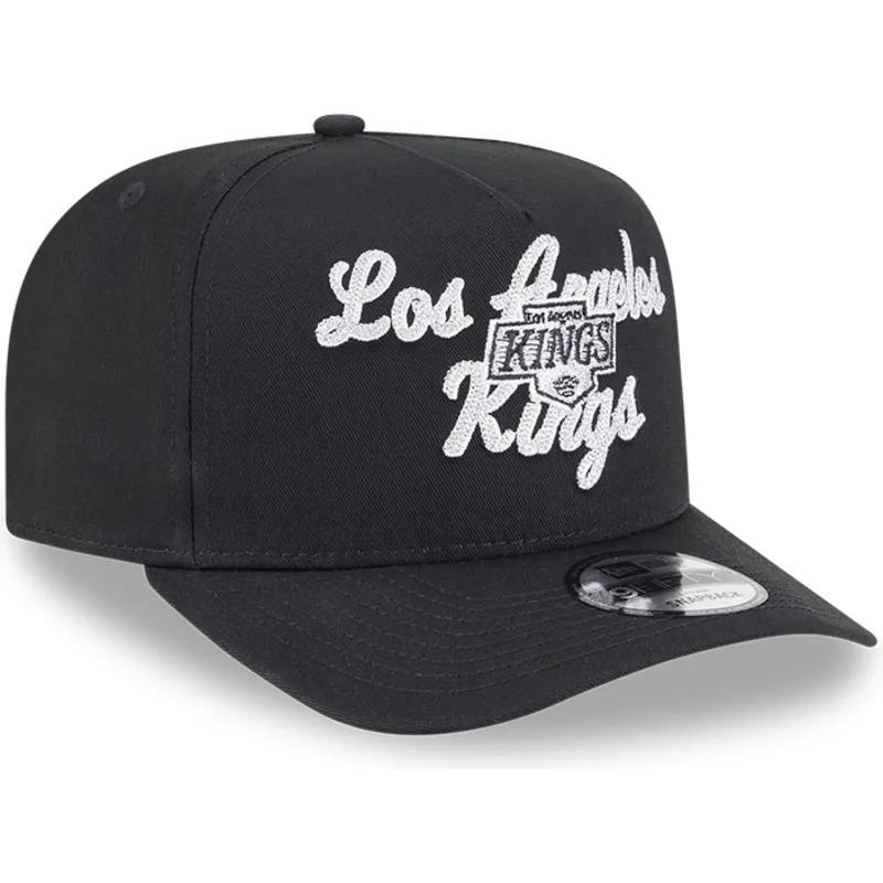 epci-curbata-negru-snapback-9fifty-a-frame-chainstitch-de-los-angeles-kings-nhl-de-new-era