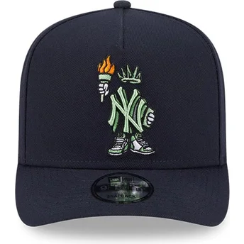 Καπέλο μπλε σκούρο καμπυλωτό snapback 9FIFTY A Frame Cartoon των New York Yankees MLB της New Era