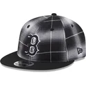 epci-plata-negru-snapback-9fifty-retro-crown-plaid-de-boston-red-sox-mlb-de-new-era