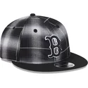 schwarze-flache-snapback-kappe-9fifty-retro-crown-plaid-der-boston-red-sox-mlb-von-new-era