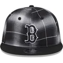 epci-plata-negru-snapback-9fifty-retro-crown-plaid-de-boston-red-sox-mlb-de-new-era