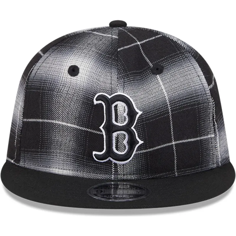 schwarze-snapback-kappe-9fifty-retro-crown-plaid-der-boston-red-sox-mlb-von-new-era