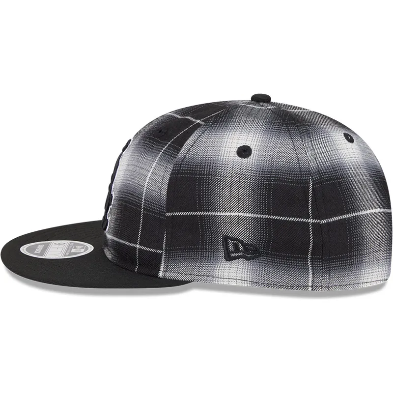 epci-plata-negru-snapback-9fifty-retro-crown-plaid-de-chicago-white-sox-mlb-de-new-era