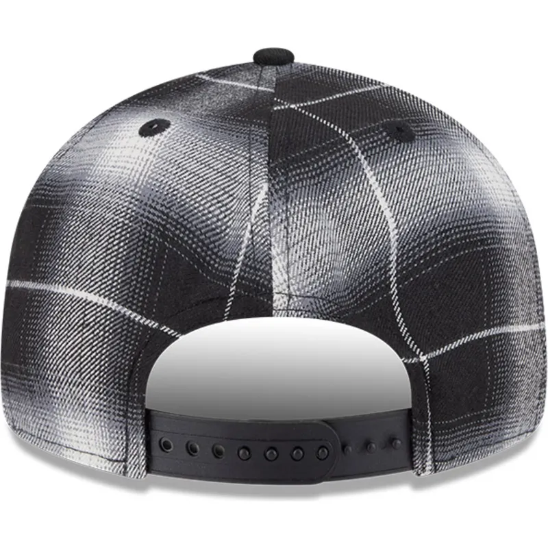svart-platt-snapback-keps-9fifty-retro-crown-plaid-fran-chicago-white-sox-mlb-av-new-era