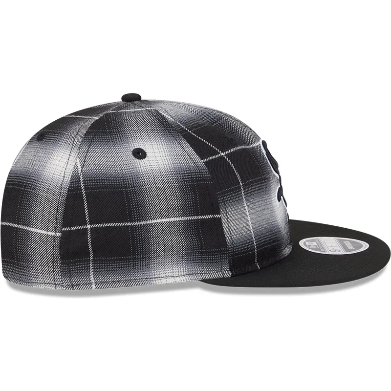 epci-plata-negru-snapback-9fifty-retro-crown-plaid-de-chicago-white-sox-mlb-de-new-era