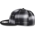 cappello-piatto-nero-snapback-9fifty-retro-crown-plaid-dei-los-angeles-dodgers-mlb-di-new-era