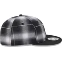 cappello-piatto-nero-snapback-9fifty-retro-crown-plaid-dei-los-angeles-dodgers-mlb-di-new-era