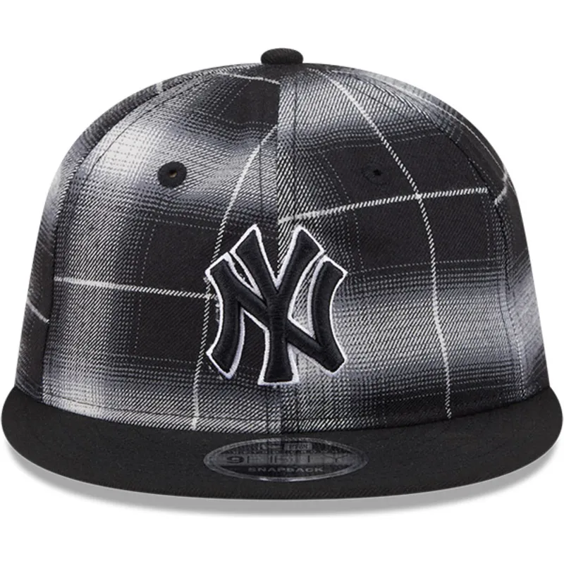 new-era-mlb-new-york-yankees-9fifty-retro-crown-plaid-snapback-kappe-in-schwarz