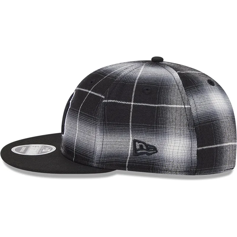 new-era-mlb-new-york-yankees-9fifty-retro-crown-plaid-snapback-kappe-in-schwarz