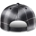 cappello-piatto-nero-snapback-9fifty-retro-crown-plaid-dei-new-york-yankees-mlb-di-new-era