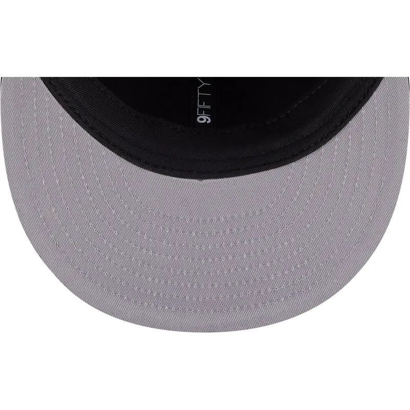 cappello-piatto-nero-snapback-9fifty-retro-crown-plaid-dei-new-york-yankees-mlb-di-new-era