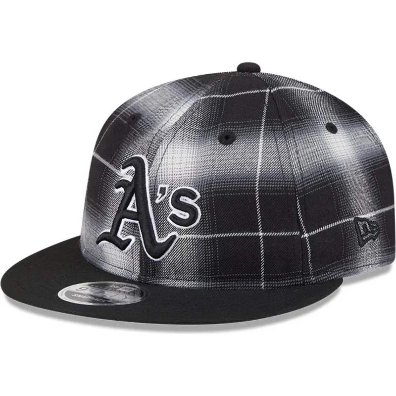 oakland-athletics-mlb-new-era-9fifty-retro-crown-plaid-schwarze-snapback-kappe