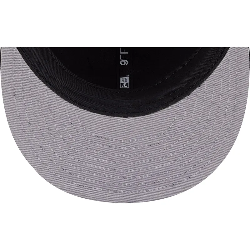 schwarze-flache-snapback-kappe-9fifty-retro-crown-plaid-der-oakland-athletics-mlb-von-new-era