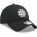 casquette-courbee-noire-ajustable-9twenty-stamp-boston-bruins-nhl-new-era