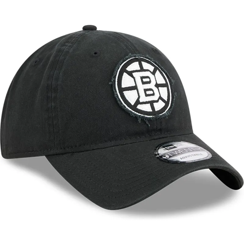 cappellino-curvo-nero-regolabile-9twenty-stamp-dei-boston-bruins-nhl-di-new-era