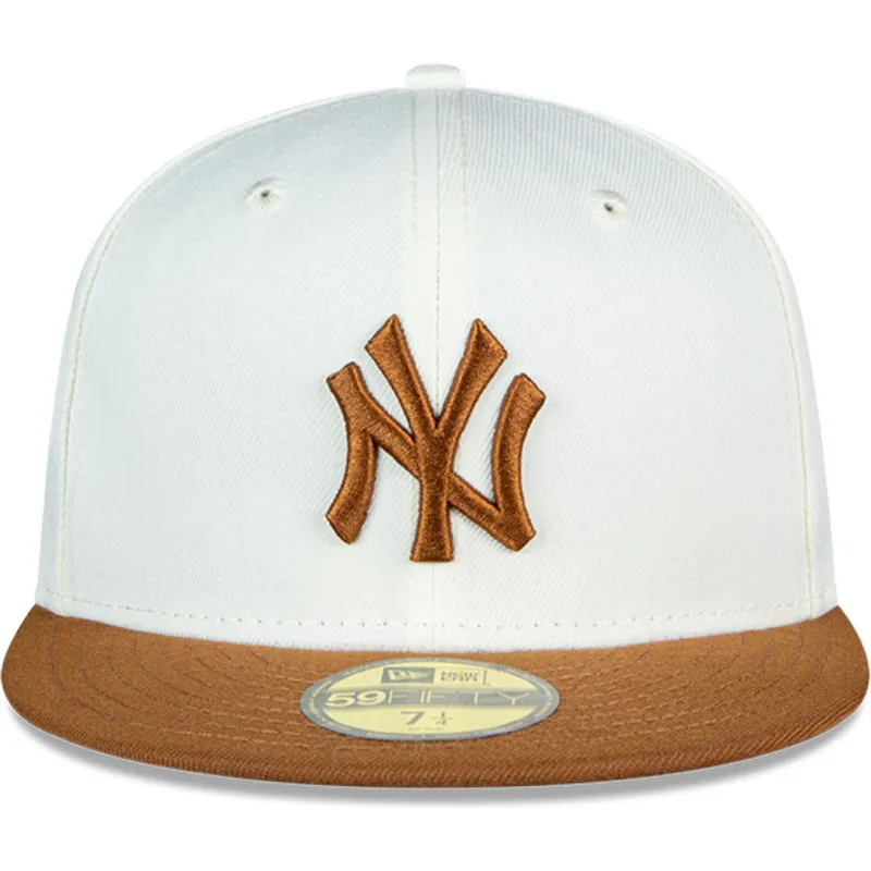 epci-plata-maro-fitted-59fifty-chrome-toast-side-patch-de-new-york-yankees-mlb-de-new-era